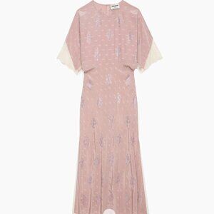 Zadig & Voltaire  Rey Silk Crystal-Embellished Midi-Dress